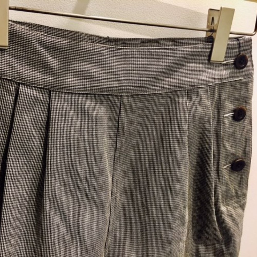 2017 AW MHL by Margaret Howell CHEF CHECK COTTON WOOL Pant